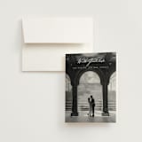 "Operatic" - Wedding Thank You Cards in Cream by Paper Raven Co. - Front
