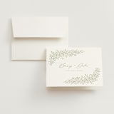 "Villa" - Wedding Thank You Cards in Leaf by Kristie Kern - Front