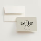 "Litterateur" - Wedding Thank You Cards in Natural by Karen Glenn - Front