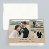 "Wedding Stamp" - Wedding Thank You Cards in Kraft by Hudson meet Rose - Front