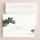 "Foliage Wreath" - Wedding Thank You Cards in Evergreen by Grace Kreinbrink - FREE Recipient Addressing