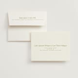 "rory" - Wedding Thank You Cards in Olive by Ellen Schlegelmilch - FREE Recipient Addressing