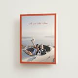 "Borders" - Wedding Thank You Cards in Cherry by Ani Somi - Front