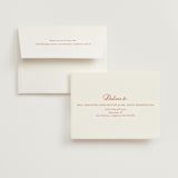 "Borders" - Wedding Thank You Cards in Cherry by Ani Somi - FREE Recipient Addressing