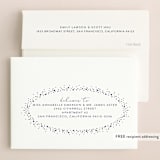 "tiny dots" - Wedding Thank You Cards in Sapphire by Erin Deegan - FREE Recipient Addressing