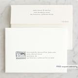 "Art Deco Frame" - Wedding Thank You Cards in Coal by Caitlin Mac - FREE Recipient Addressing