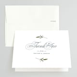 "Adorned Ampersand" - Wedding Thank You Cards in Cotton by Jennifer Postorino - Front