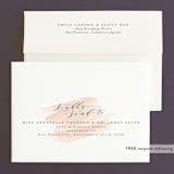 "Sophisticated script" - Wedding Thank You Cards in Blush by Hooray Creative - FREE Recipient Addressing