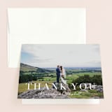 "Wedding Stamp" - Wedding Thank You Cards in Navy by Kasia Labocki - Front