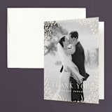 "Wild and Free" - Wedding Thank You Cards in Ballet Slipper by Design Lotus - Front