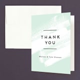 "Museum quality" - Wedding Thank You Cards in Teal by Jennifer Wick - Front