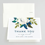 "Our Something Blue" - Wedding Thank You Cards in Ocean by AK Graphics - Front