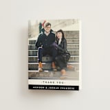 "Elan" - Wedding Thank You Cards in Tuxedo by Griffinbell Paper Co. - Front