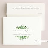 "Leafy ampersand" - Wedding Thank You Cards in Mint Leaf by Jennifer Wick - FREE Recipient Addressing