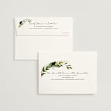 "Vines of Green" - Wedding Thank You Cards in Fern by Susan Moyal - FREE Recipient Addressing