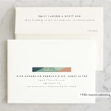 "Simply Abstract" - Wedding Thank You Cards in Pond by Brianne Larsen - FREE Recipient Addressing
