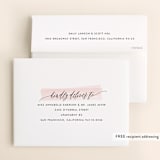"Effervescent" - Wedding Thank You Cards in Blush by Kristie Kern - FREE Recipient Addressing