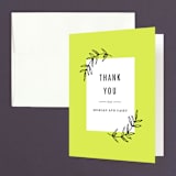 "minimally chic" - Wedding Thank You Cards in Lemon by lena barakat - Front