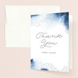 "Watercolor Dots" - Wedding Thank You Cards in Agate by Maria Hilas-Louie - Front
