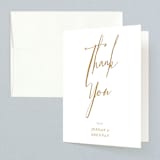"Pastoral" - Wedding Thank You Cards in Burlap by Up Up Creative - Front