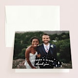 "Adventurous" - Wedding Thank You Cards in Forest by Sarah Brown - Front