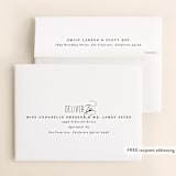 "Scripted Ampersand" - Wedding Thank You Cards in Midnight by Roxy Cervantes - FREE Recipient Addressing