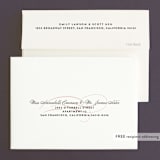"Twirl Monogram B" - Wedding Thank You Cards in Blush by Ariel Rutland - FREE Recipient Addressing