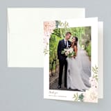 "Garden Wedding" - Wedding Thank You Cards in Blush by Susan Moyal - Front