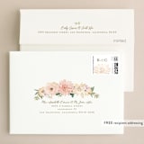 "Garden Wedding" - Wedding Thank You Cards in Blush by Susan Moyal - FREE Recipient Addressing