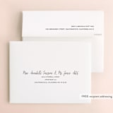 "Slanted" - Wedding Thank You Cards in Noir by Drango Design - FREE Recipient Addressing