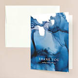 "blue tides" - Wedding Thank You Cards in Sea Blue by Erin Deegan - Front