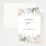 "Grande Botanique" - Wedding Thank You Cards in Mist by Bonjour Paper - Front