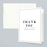 "Prelude" - Wedding Thank You Cards in Vanilla by Nazia Hyder - Front