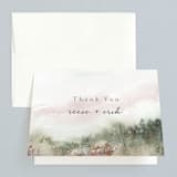 "Sweet Setting" - Wedding Thank You Cards in Carnation by Lindsay Megahed - Front