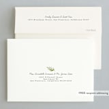"Watercolor Leaf" - Wedding Thank You Cards in Porcelain by Hanna M - FREE Recipient Addressing