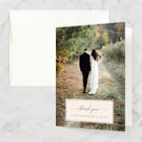 "Vintage Photo Frame" - Wedding Thank You Cards in Puddle by Katharine Watson - Front