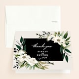 "Botanical Ring" - Wedding Thank You Cards in Ivory by Susan Moyal - Front
