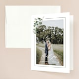 "garden path" - Wedding Thank You Cards in Ivory by Kristie Kern - Front