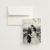 "Silver Dollar Eucalyptus" - Wedding Thank You Cards in Silver Dollar by Shannon Chen of Four Wet Feet Studio - Front