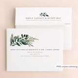 "Forest Crest" - Wedding Thank You Cards in Obsidian by Alethea and Ruth - FREE Recipient Addressing