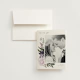 "Garden Stroll" - Wedding Thank You Cards in Lilac by Creo Study - Front
