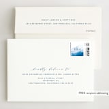 "Watercolor waves" - Wedding Thank You Cards in Ocean by Yuliya Evseeva - FREE Recipient Addressing