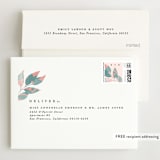 "Boho botanics" - Wedding Thank You Cards in Coral by Creo Study - FREE Recipient Addressing