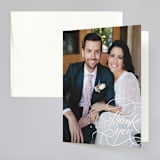 "Fountain Pen" - Wedding Thank You Cards in Creme by Erin L. Wilson - Front