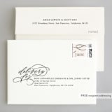 "Fountain Pen" - Wedding Thank You Cards in Creme by Erin L. Wilson - FREE Recipient Addressing