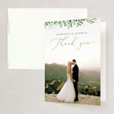 "Bright & Green" - Wedding Thank You Cards in Spring by Amanda Day - Front