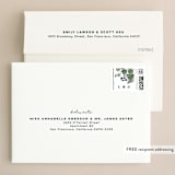 "Euca On A Whim" - Wedding Thank You Cards in Navy by Palm Bridal - FREE Recipient Addressing