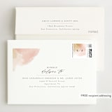 "Morning Mist" - Wedding Thank You Cards in Blush by Carrie ONeal - FREE Recipient Addressing