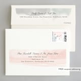 "Sea Froth" - Wedding Thank You Cards in Blush by Creo Study - FREE Recipient Addressing