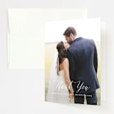 "Sunrise Waves" - Wedding Thank You Cards in Ocean by Wildfield Paper Co - Front